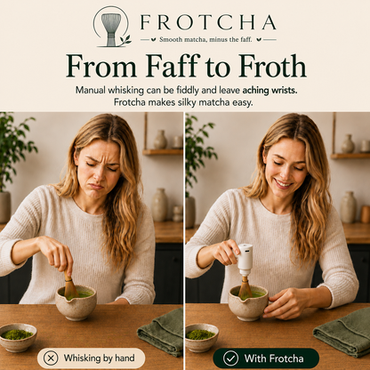 Frotcha Electric Matcha Whisk and 5 Piece Matcha Bundle